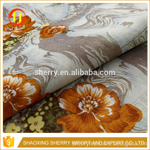 Chiffon fabric flower cheap chiffon printed fabric